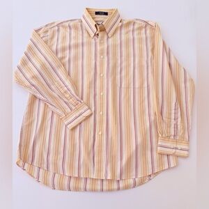Men’s Alan Flusser Long Sleeve Shirt Size Large
Yellow Striped​